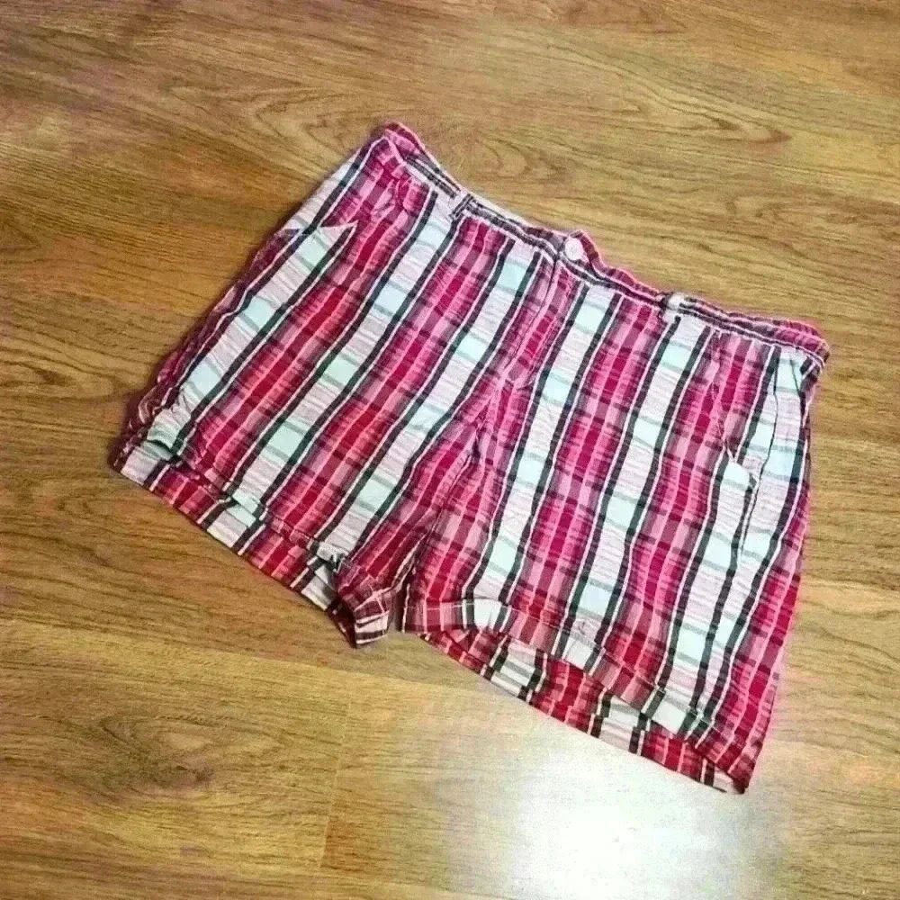 Faded Glory Plaid Shorts, Size 14